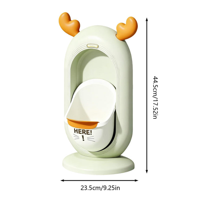 Wall-Mounted Kids Urinal for Boys – Adjustable Height Training Potty with Cute Cartoon Design, Anti-Splash, Easy to Clean, Portable Toilet for Home, Nursery, Travel (Green).