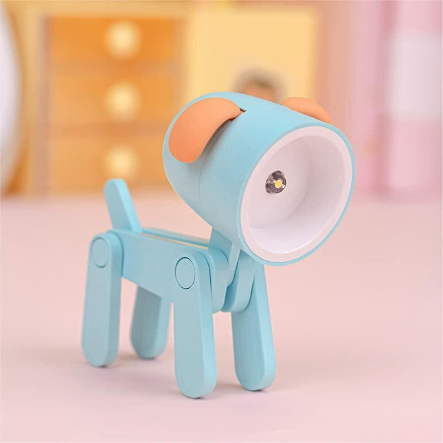 Bendable Animal Night Light 3-Pack – Mini LED Desk Lamp with Warm White Glow | Choose Your Color | Posable Joints for Kids, Students, Bedside & Gifts（blue）| Please choose 3 items to complete your purchase.