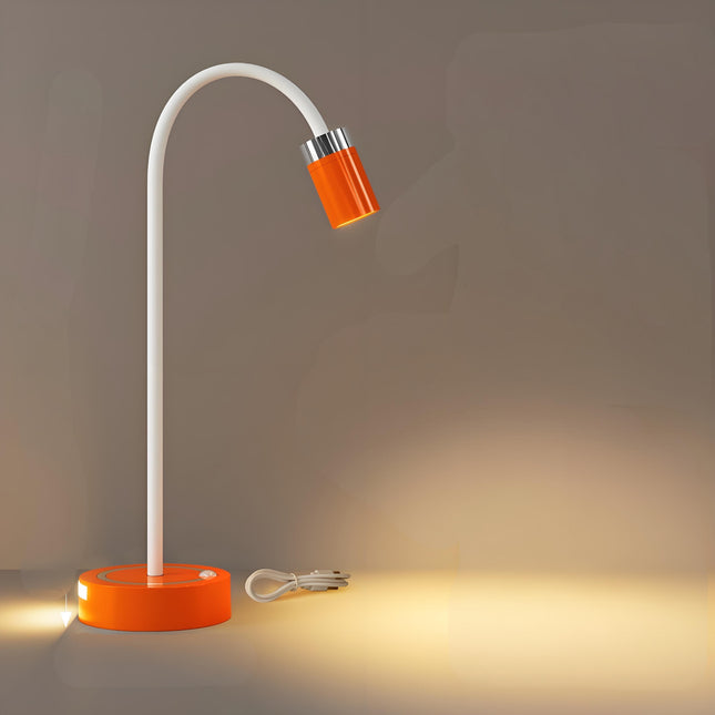 Rechargeable Motion Sensor Night Light – DIY Silicone Hose Lamp for Bedroom & Desk (Orange) | Other Colors Available in Store.