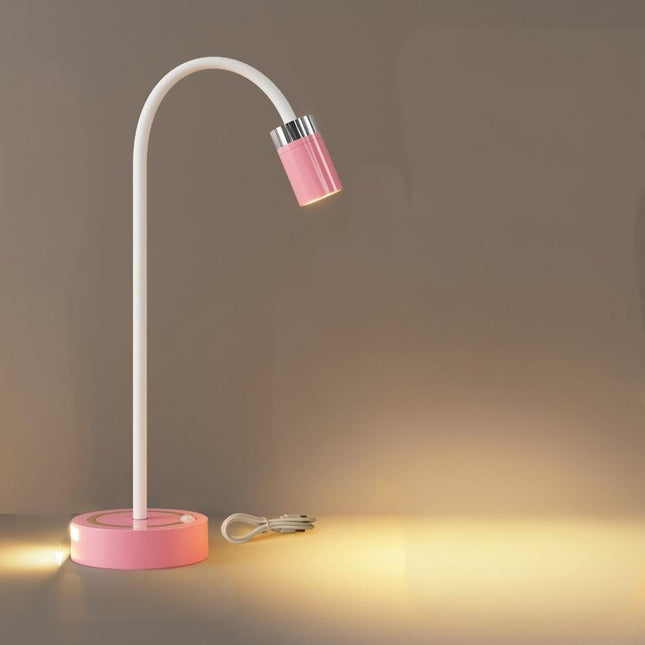 Rechargeable Motion Sensor Night Light – DIY Silicone Hose Lamp for Bedroom & Desk (Pink) | Other Colors Available in Store.