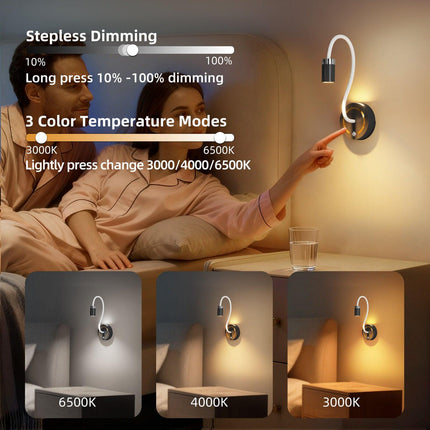 Rechargeable Motion Sensor Night Light – DIY Silicone Hose Lamp for Bedroom & Desk (Pink) | Other Colors Available in Store.