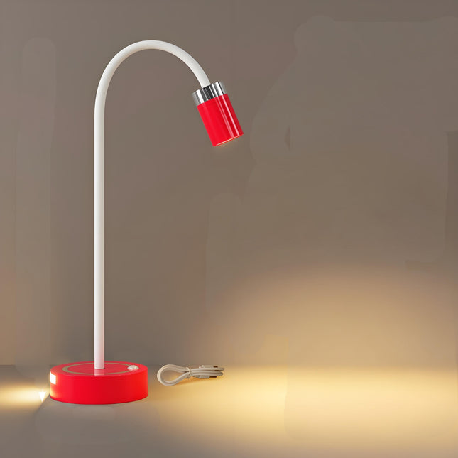 Rechargeable Motion Sensor Night Light – DIY Silicone Hose Lamp for Bedroom & Desk (Red) | Other Colors Available in Store.