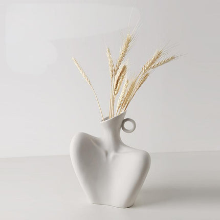 Wabi-Sabi Human Form Vase Set (Black & White) – Artistic Home Decor for Flowers | Other Luxury Styles Available in Store.