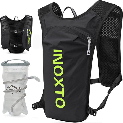 Ultra-Light Hydration Running Vest Backpack – 1.5L Water Capacity, Breathable Mesh Design for Cycling, Hiking & Marathon (Black) | Other Colors Available in Store.