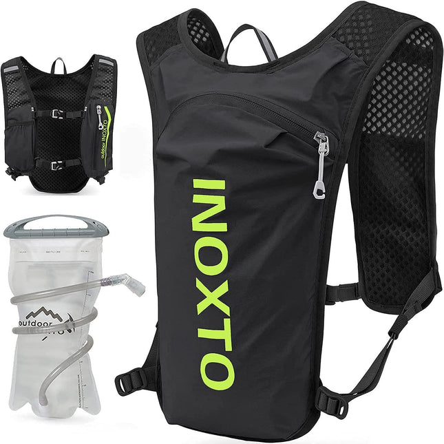 Ultra-Light Hydration Running Vest Backpack – 1.5L Water Capacity, Breathable Mesh Design for Cycling, Hiking & Marathon (Black) | Other Colors Available in Store.
