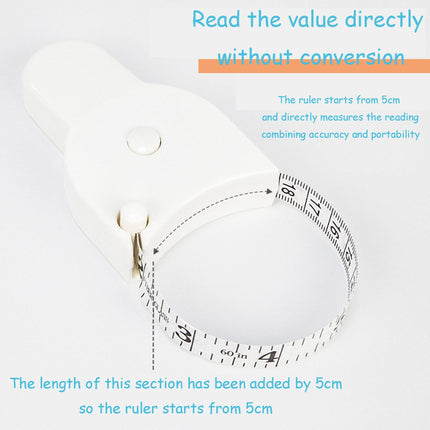 Soft Retractable Body Tape Measure for Fitness, Tailoring & Home Use – 60-Inch Dual-Scale Measuring Tape with Lock, 3-Pack of Identical Units (White).