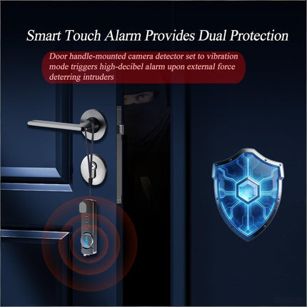 Multi-Function Hidden Camera Detector with GPS Tracker Finder – Portable Anti-Spy Device for Hotel, Car, Travel Privacy Protection, LED Scanner & Vibration Alarm (Black).