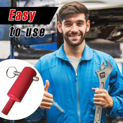 Stop Hand Cranking! Trailer Jack Drill Adapter - Effortless Electric Lift for Standard & Universal Trailer Jacks, Perfect for RV & Boat Trailers (Red).