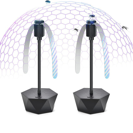 Portable Anti-Fly Fan for Table – Foldable Insect Repeller with Soft Blades, Silent Operation for Indoor Outdoor Use, Picnic, BBQ, Kitchen, and Camping (Black).