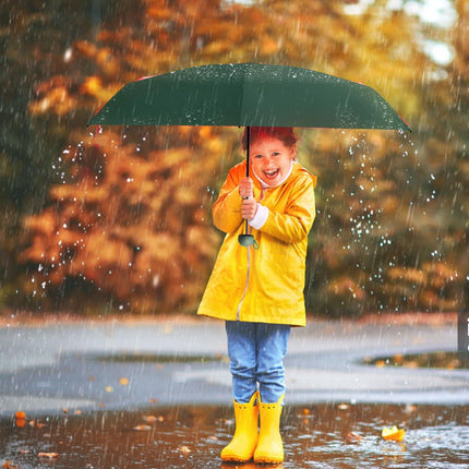 Mini Travel Umbrella – Compact Sun & Rain Protection for Women, Kids | UV-Blocking Pocket Umbrella with Case | Lightweight Foldable Umbrella（dark green）.