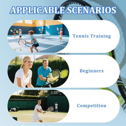 Tennis Racket Scorekeeper 2-Pack in Black – Dual Portable Score Trackers for Points, Games & Sets | Other Colours Available In-Store.