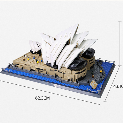 Sydney Opera House Mini Building Blocks Model – Iconic Architectural Masterpiece for Home Display, Gifts & Creative Play (White) | Other Architectural Models Available In-Store.