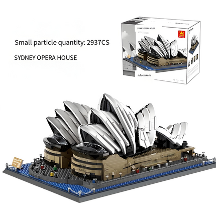 Sydney Opera House Mini Building Blocks Model – Iconic Architectural Masterpiece for Home Display, Gifts & Creative Play (White) | Other Architectural Models Available In-Store.