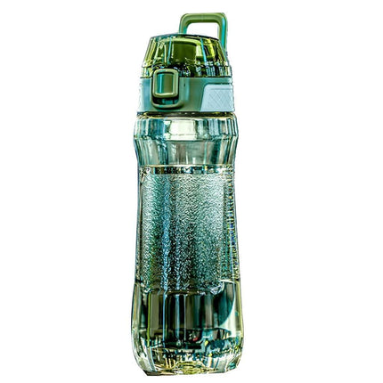 Portable Sport Water Bottle with Handle – Large Capacity Fitness Water Bottle for Gym, Hiking, Cycling, Outdoor Use – BPA-Free & Leak-Proof (Green,750ml).