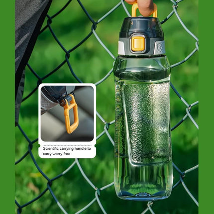 Portable Sport Water Bottle with Handle – Large Capacity Fitness Water Bottle for Gym, Hiking, Cycling, Outdoor Use – BPA-Free & Leak-Proof (Green,750ml).