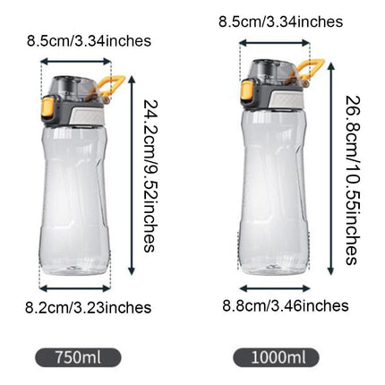 Portable Sport Water Bottle with Handle – Large Capacity Fitness Water Bottle for Gym, Hiking, Cycling, Outdoor Use – BPA-Free & Leak-Proof (Green,750ml).