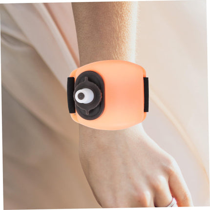 Wrist Water Bottle 7oz Hydration Flask – Hands-Free Leak-Proof Silicone Drink Container for Running, Cycling, Hiking & Fitness Training (Orange).