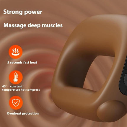 Portable Heated Fascia Ring Massager with 5-Speed Vibration & USB-C Charging – Deep Tissue Muscle Relief for Neck, Back, and Shoulders (Pink) | Other Colors Available In-Store.