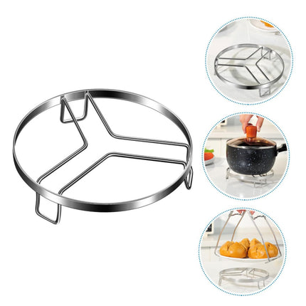 316 Stainless Steel Steam Rack for Cooking – Adjustable Kitchen Pot Stand with Heat-Resistant Design, Multi-Functional Steamer Base for Pots and Dishes (S,15cm).