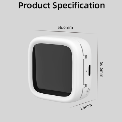 Portable UV-C Toothbrush Sterilizer with Auto-Disinfection & Heating – Magnetic Wall Mountable Brush Cover for Home and Travel (White) | Other Colors Available In-Store.