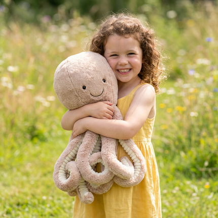 Brown Octopus Plush Toy - Soft Short Plush Stuffed Animal: Perfect Birthday/Christmas/Party Gift for Boys, Girls & Adults.