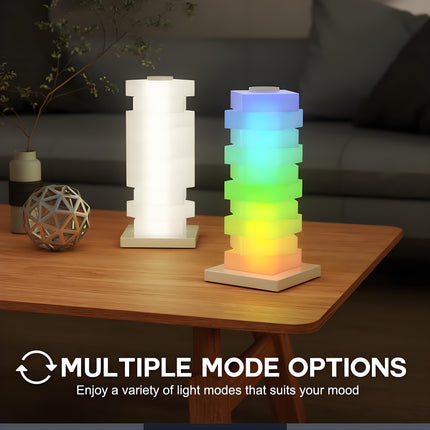Customizable RGB Cube Lamp: USB-Powered LED Tower Light for Australian Gamerooms, Bedrooms & Room Decor.