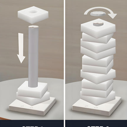 Customizable RGB Cube Lamp: USB-Powered LED Tower Light for Australian Gamerooms, Bedrooms & Room Decor.