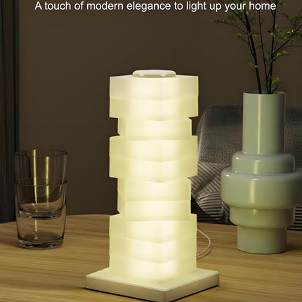 Customizable RGB Cube Lamp: USB-Powered LED Tower Light for Australian Gamerooms, Bedrooms & Room Decor.