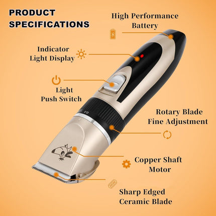 pet products Pet products Professional Rechargeable Cordless Dogs Cats Horse Grooming Clippers - Professional Pet Hair Clippers with Comb Guides for Dogs Cats Horses and Other House Animals Pet Grooming Kit.