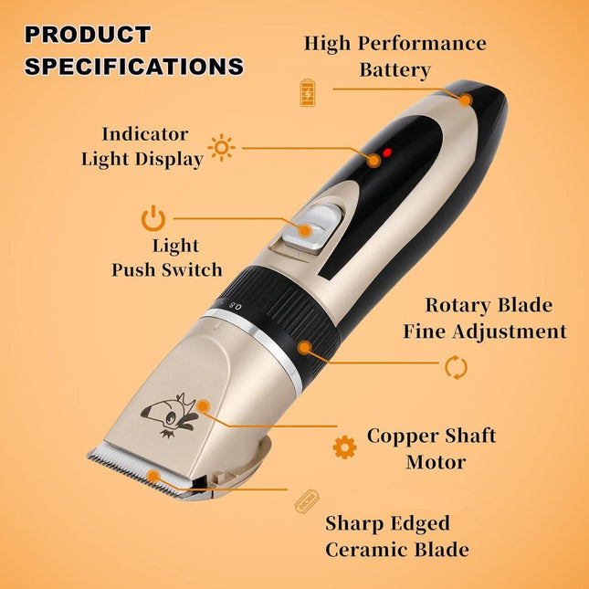 pet products Pet products Professional Rechargeable Cordless Dogs Cats Horse Grooming Clippers - Professional Pet Hair Clippers with Comb Guides for Dogs Cats Horses and Other House Animals Pet Grooming Kit.
