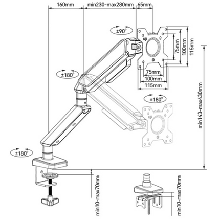 Dual Monitor Arm: 360° Rotatable, Space-Saving Desk Mount for Dual Screens, Ideal for Aussie Home & Office.