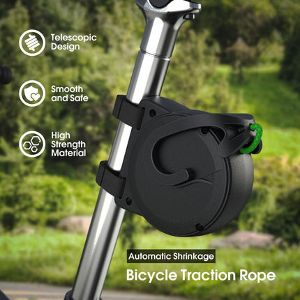 Elastic Parent-Child Bicycle Traction Rope: 2.5m, 200kg Load, For Shared Mountain & Leisure Rides in Australia.