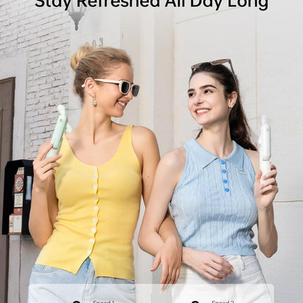 Handheld Mini Fan (Green), 3-in-1 USB Rechargeable Portable Fan with Power Bank & Flashlight, Pocket Design for Travel & Summer.