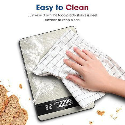 10kg/1g Precision Kitchen Scale: Ultra-Thin, Multi-Unit, Stainless Steel for Aussie Home Cooks.
