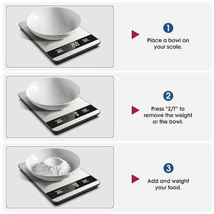 10kg/1g Precision Kitchen Scale: Ultra-Thin, Multi-Unit, Stainless Steel for Aussie Home Cooks.