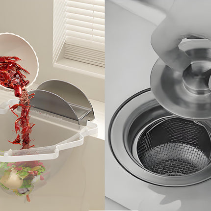 Kitchen Sink Filter Mesh Bags, 500-Pack (10 Packs of 50) 12cm×15cm Disposable Food Waste Strainer Bags for Sink Organization.