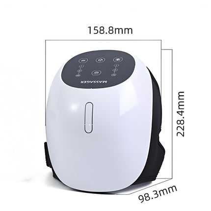 Cordless 360° Knee Massager: 3 Intensity Levels, Comfortable Wrap Design for Athletes, Seniors & Active Adults.