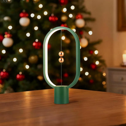 Green Magnetic Balance LED Table Lamp: USB-Powered, Dimmable Eye-Care Light with Award-Winning Design for Australian Homes & Offices.