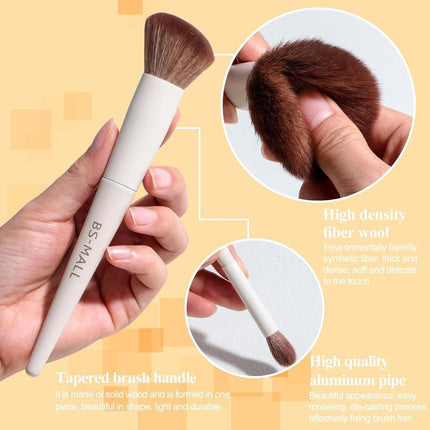Matte Beige Makeup Brush Set (18-Piece): Professional, Cruelty-Free for Foundation, Blush & Eyeshadow, Ideal for Aussies.
