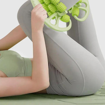 Christmas gift Muscle Relief Massage Roller: High-Density Foam Roller for Deep Tissue Relaxation, Fitness Recovery & Home Use（yellow）.