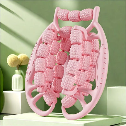 Christmas gift Muscle Relief Massage Roller: High-Density Foam Roller for Deep Tissue Relaxation, Fitness Recovery & Home Use（pink）.