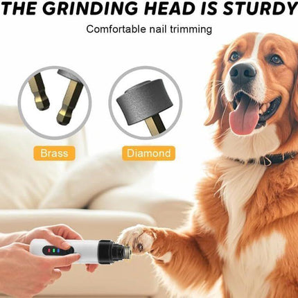 Pet products Silent Groom Pro Nail Grinder, 2025 New Dog Nail Trimmer, USB Rechargeable Pet Nail Grinder, Dog Nail Trimmers, Pet Paws Grooming Smoothing Tool.