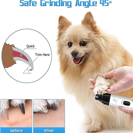 Pet products Silent Groom Pro Nail Grinder, 2025 New Dog Nail Trimmer, USB Rechargeable Pet Nail Grinder, Dog Nail Trimmers, Pet Paws Grooming Smoothing Tool.