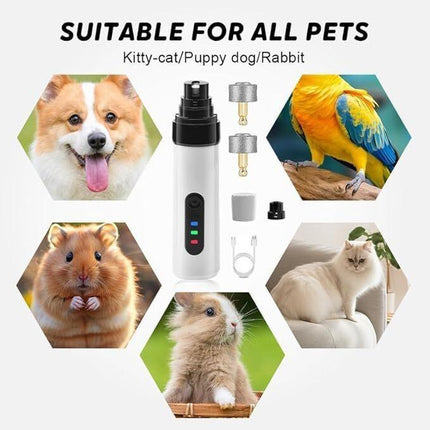 Pet products Silent Groom Pro Nail Grinder, 2025 New Dog Nail Trimmer, USB Rechargeable Pet Nail Grinder, Dog Nail Trimmers, Pet Paws Grooming Smoothing Tool.