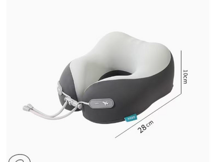 Cooling Memory Foam Neck Pillow for Travel-U-Shaped Ergonomic Travel Pillow for Adults,Flight Neck Pillow with Portable Case,Breathable Ice Silk Cover,Slow Rebound Support for Airplane,Car.