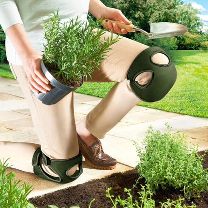 Olive Green Gardening Knee Pads (2-Pack): Ultra-Thick Memory Foam, Adjustable Straps – Ideal for Gardening, Cleaning, Flooring & Work.