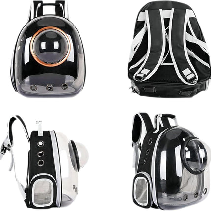 pet products Pet Space Capsule Backpack, Small Medium Cat Puppy Dog Carrier, Transparent Breathable Heat Proof, Pet Carrier for Travel Hiking Walking Camping, Grey.