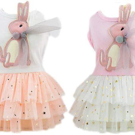 pet products Small Dog Dress Female Tiny Puppy Clothes Girl Tutu for Dogs Dresses Harness Birthday Apparel（Chest circumference37cm, back length25cm, neck circumference26cm）.