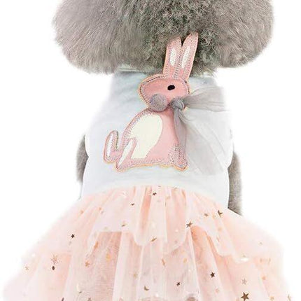 pet products Small Dog Dress Female Tiny Puppy Clothes Girl Tutu for Dogs Dresses Harness Birthday Apparel（Chest circumference32cm, back length20cm, neck circumference23cm）.