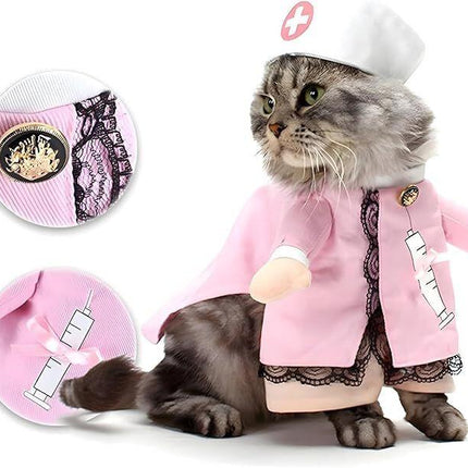 pet products Dog Costume Clothes Halloween Cat Costumes Small Animal Funny Pets Clothing for Doggy Kitty Rabbits Piggy, Nurse.